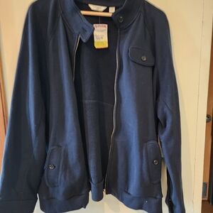 Liz Claiborne Navy Knit Cardigan